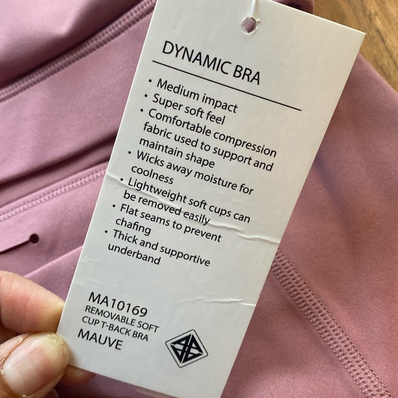 Mauve workout legging and bra set Antonio Melani - Picture 5 of 7